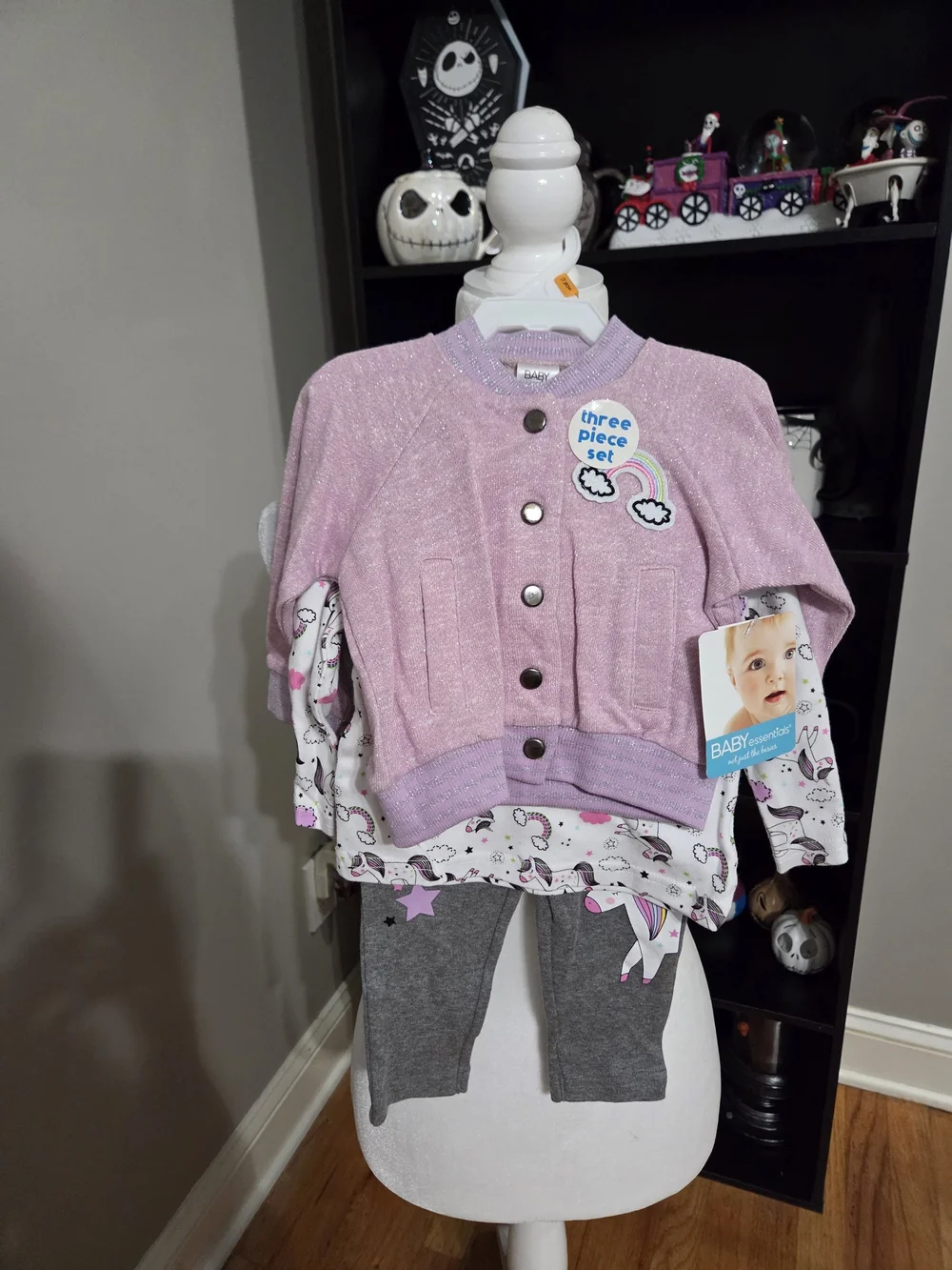 Baby Essentials Pink Lavender Three-Piece Matching Set